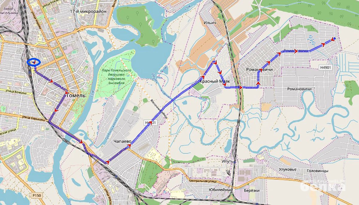 Романовичи гомель карта с номерами участков