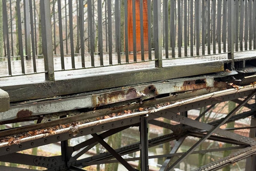 мост в гомельском парке